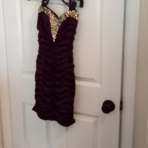 Nikibiki size Small hot purple+diamond mini dress